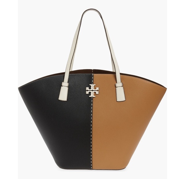 Tory Burch McGraw Colorblock Leather Shopper - Picture 3 of 7